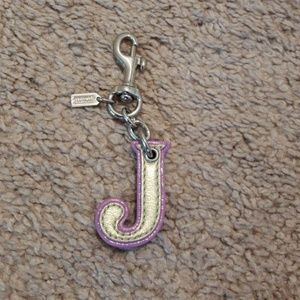 "J" Coach Keychain